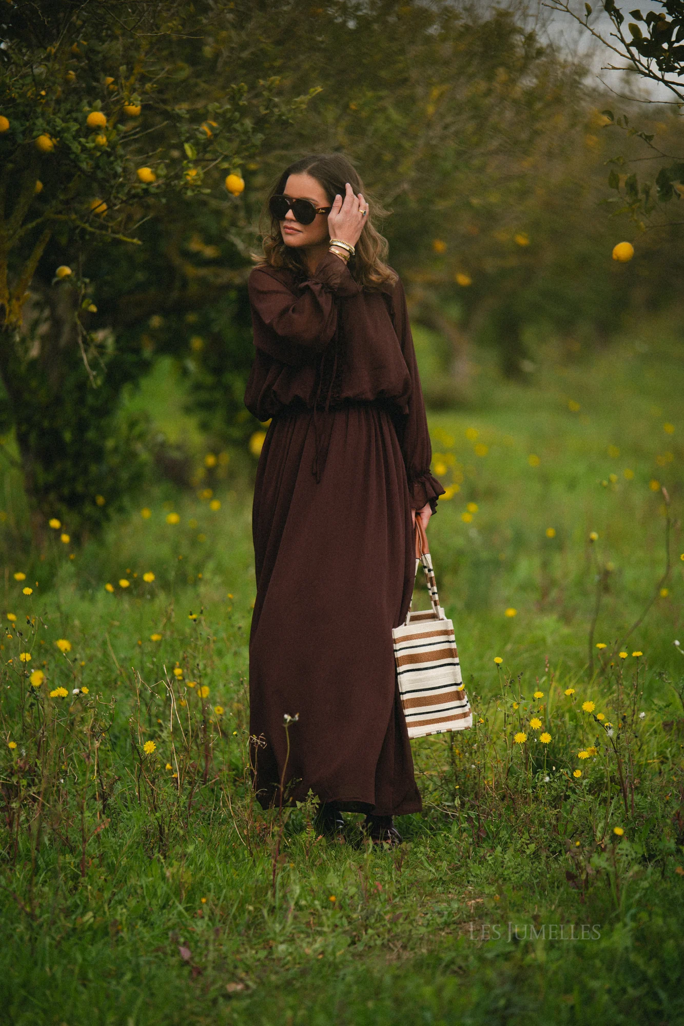 Celine maxi dress hot chocolate - Image 16