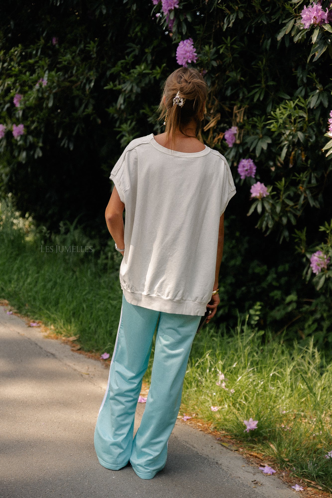 Isla track pants turquoise - Image 7