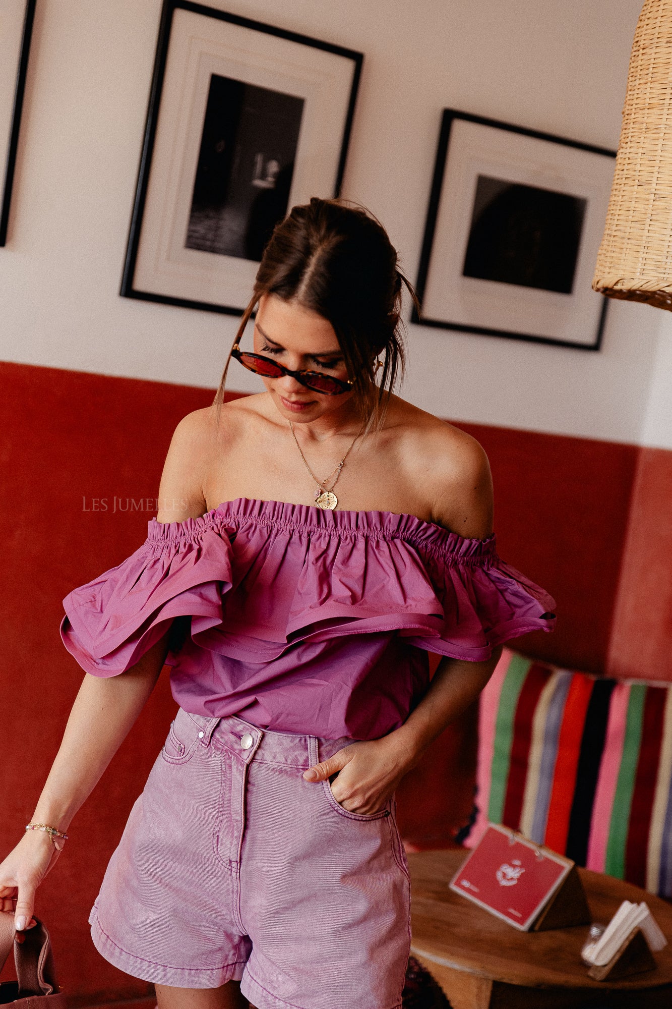 Rhea one shoulder top rosebud - Image 9